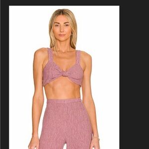 X REVOLVE SANDRO TOP and BOTTOM IN DUSTY MAUVE